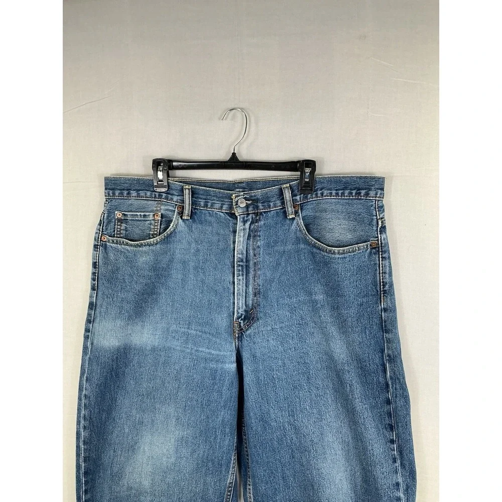 Levi's 505 Regular Fit Straight Leg Blue Jeans Men's Size 40x34 Denim